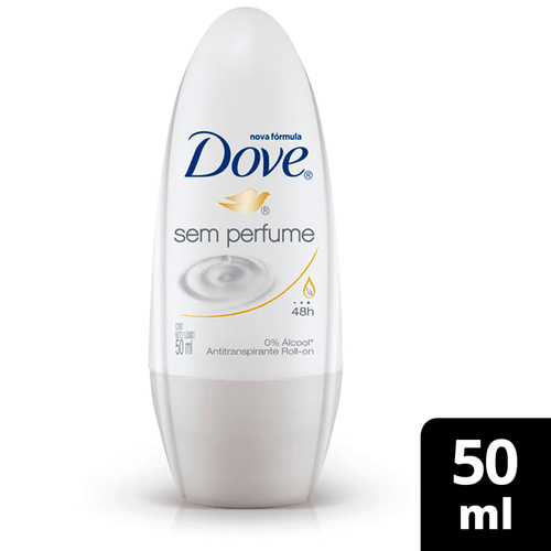 Antitranspirante Roll-On Sensitive sem Perfume 48h Dove 50ml