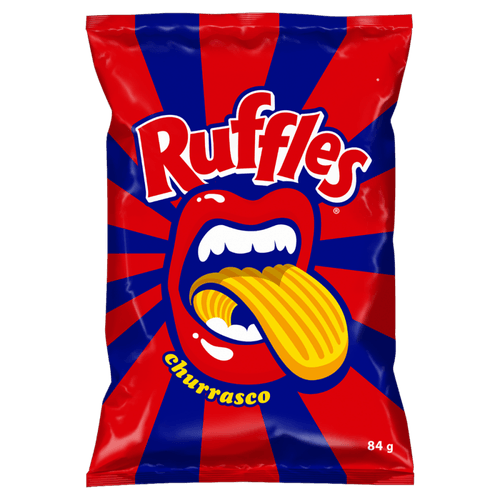 Batata Frita Ondulada Churrasco Elma Chips Ruffles Pacote 84G