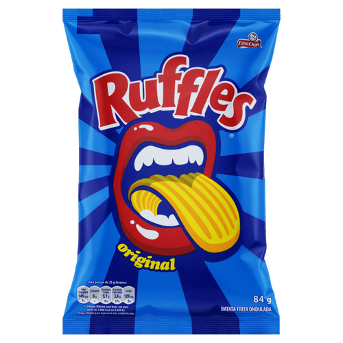 Batata Frita Ondulada Original Elma Chips Ruffles Pacote 84G