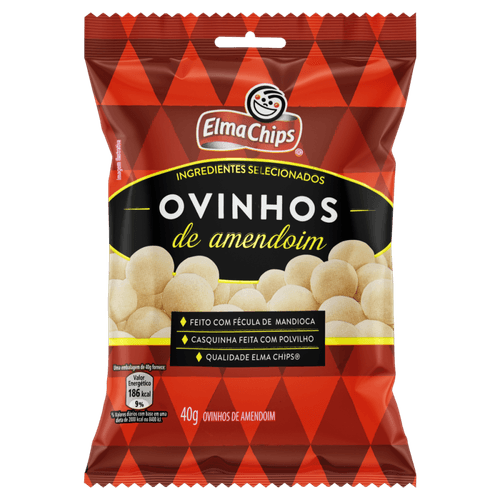 Ovinhos de Amendoim Elma Chips Pacote 40g