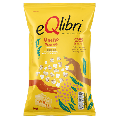 Pipoca Salgada Eqlibri Queijo Suave 20g