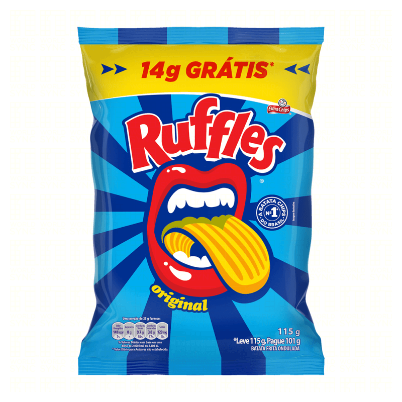 Batata-Frita-Ondulada-Original-Elma-Chips-Ruffles-Pacote-Leve-115g-Pague-101g