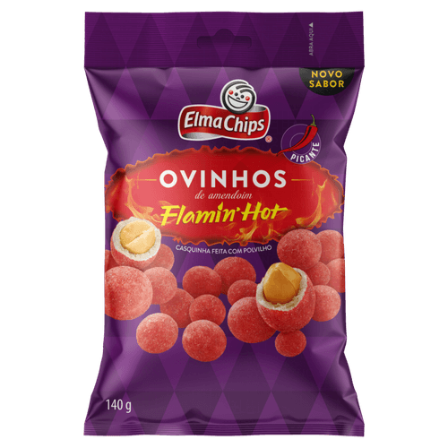 Ovinhos de Amendoim Flamin Hot Elma Chips 140g