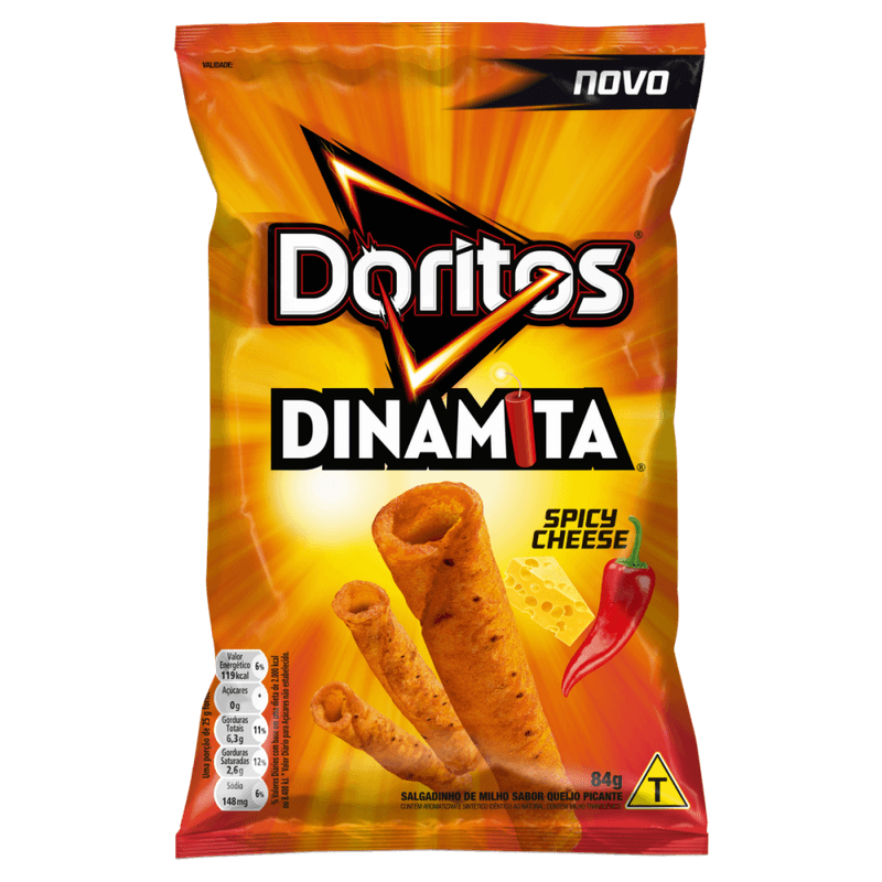 Salgadinho-de-Milho-Spicy-Cheese-Queijo-Picante-Doritos-Dinamita-Pacote-84g