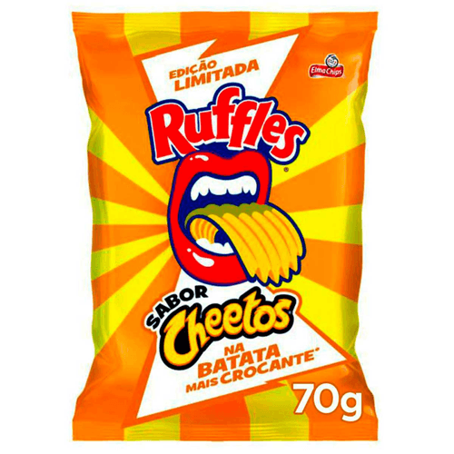 Batata Frita Ondulada Cheetos Elma Chips Ruffles Pacote 70g