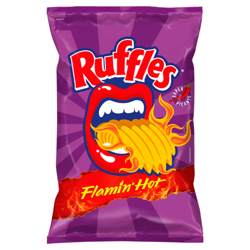 Batata Frita Ondulada Flamin' Hot Elma Chips Ruffles Pacote 84g