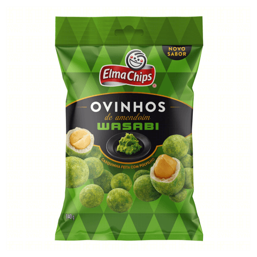 Ovinhos de Amendoim Wasabi Elma Chips Pacote 140g