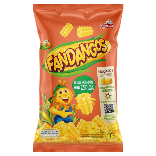 Salgadinho de Milho Miniespiga Queijinho Derretido Elma Chips Fandangos Pacote 90g