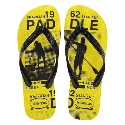 Sandalia Havaianas Kids Athetic Amarelo Neon 1 par