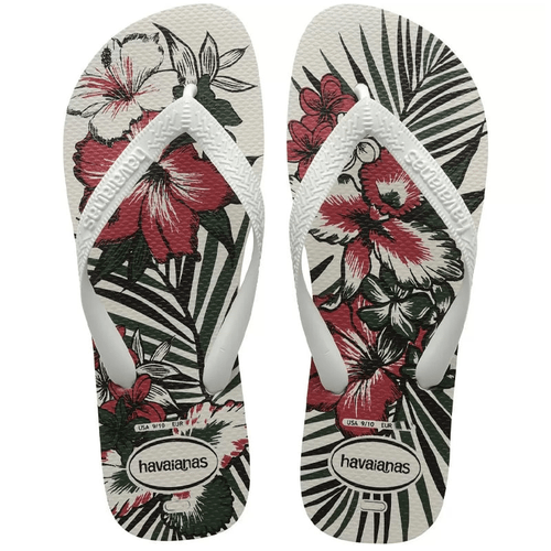 Sandalia Havaianas Aloha 41/42 Bco/bco/preto