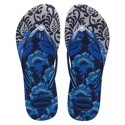 Sandálias Havaianas Slim Royal Marinho Nº 33 / 34 Par