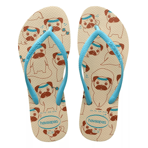 SAND HAVAIANAS SLIM PETS 1PR BEGE PALHA33/34