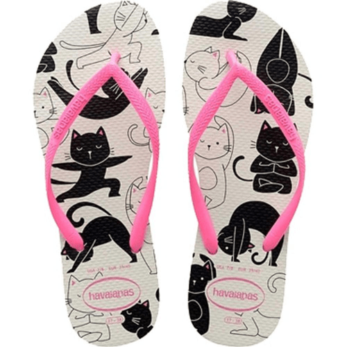 SAND HAVAIANAS SLIM PETS 1PR BCO/MARA 39/40