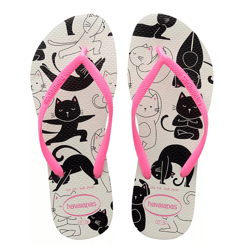 SAND HAVAIANAS SLIM PETS 1PR BCO/MARA 41/42