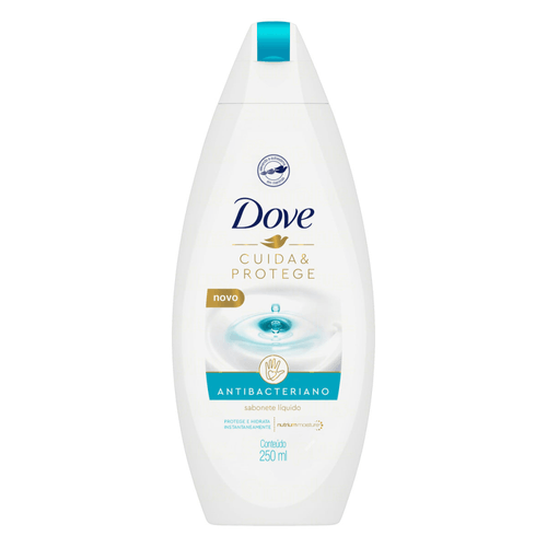 Sabonete Líquido Antibacteriano Dove Cuida & Protege Frasco 250ml