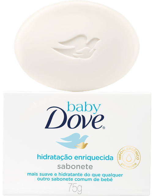 Sabonete em Barra Hidratação Enriquecida Dove Baby Caixa 75g