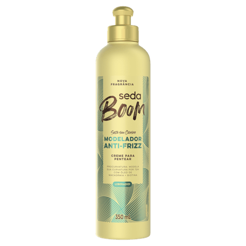 Creme para Pentear Seda Pro Curvatura Boom Modelador Antifrizz Frasco 350ml