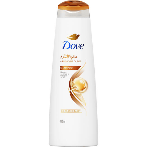 Shampoo Dove Nutrição + Fusão de Óleos Frasco 400ml
