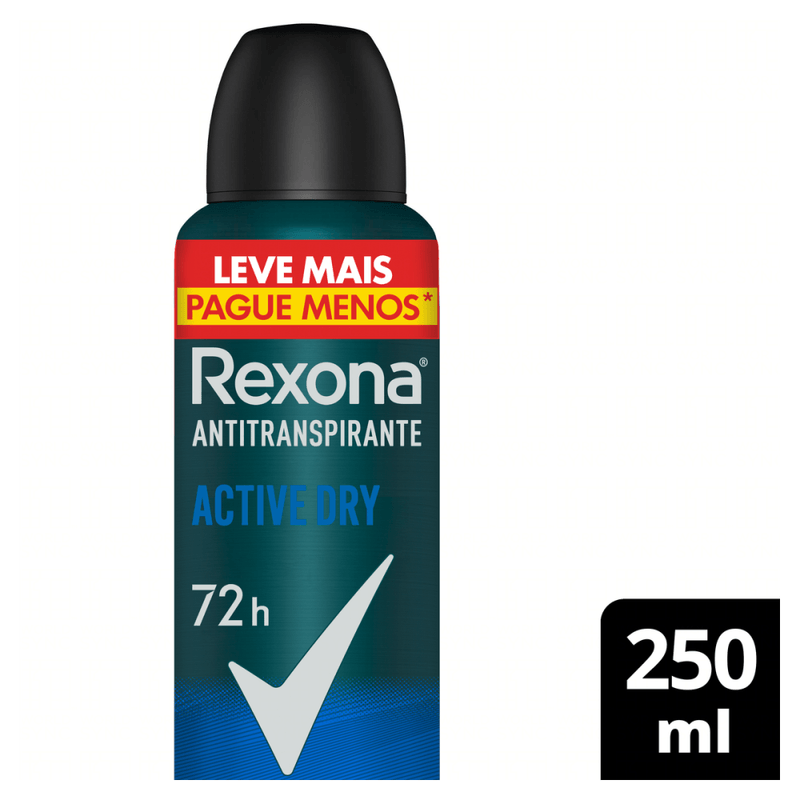 Antitranspirante-Aerossol-Active-Dry-72h-Rexona-Men-250ml-Spray-Leve-Mais-Pague-Menos