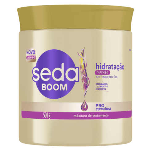 Máscara de Tratamento Seda Pro Curvatura Boom Hidratação Profunda Pote 500g