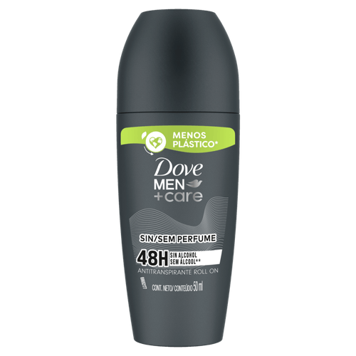 Antitranspirante Roll-On sem Perfume 48h Dove Men+Care 50ml