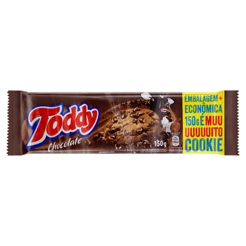 Biscoito Cookie Chocolate com Gotas de Chocolate Toddy Pacote 150g