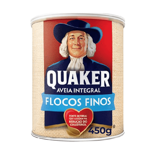 Aveia Em Flocos Finos Quaker Lata 450G