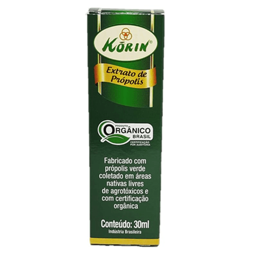 Extrato de Própolis Verde Orgânico Korin Caixa 30ml