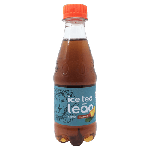 Chá Preto Ice Tea Pêssego Leão Garrafa 250ml