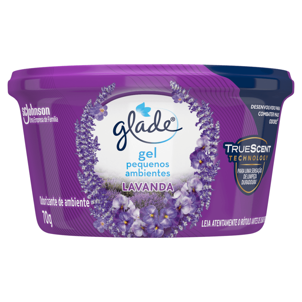 Odorizador de Ambiente em Gel Lavanda Glade Pote 70g