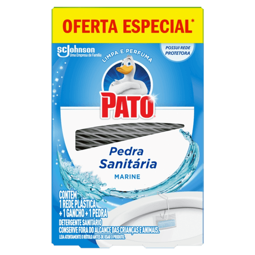 Desodorizador Sanitário Pato Pedra Marine 25g 25% Desconto