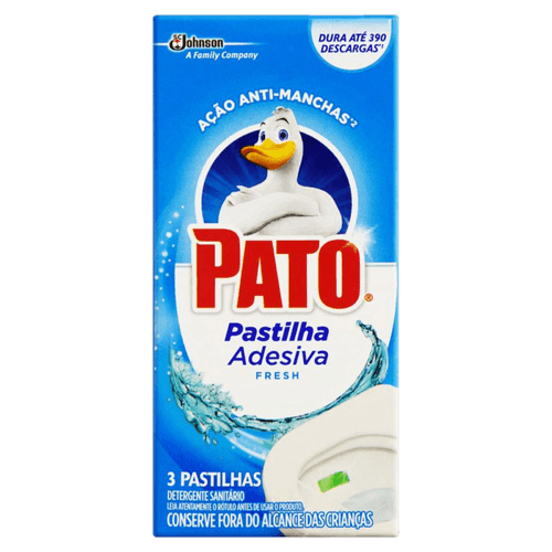 Detergente Sanitário Pastilha Adesiva Fresh Pato 3 Unidades