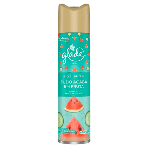 Odorizador Glade Edição Limitada Tudo Acaba em Frutas Aerosol 360ml