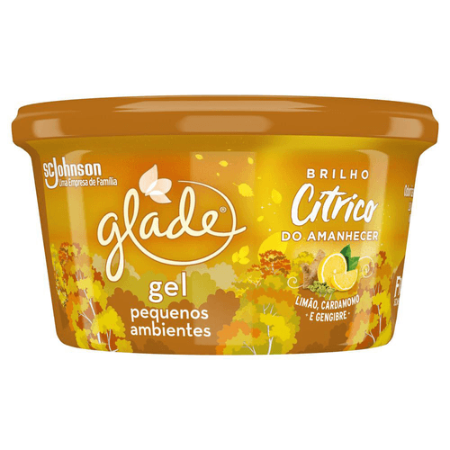 Odorizador De Ambiente Gel Brilho Cítrico Do Amanhecer Frozen Ii Glade Pote 70g