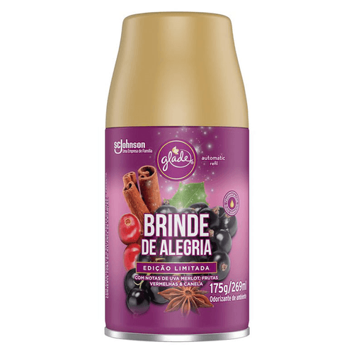 Desodorizador Glade Automatic Spray Refil Brinde Alegria Ed Ltda 269ml