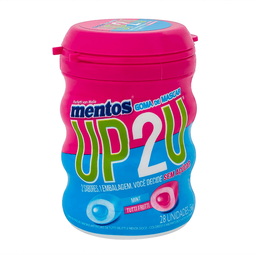 Goma de Mascar Tutti Frutti ou Menta Zero Açúcar Mentos 56g