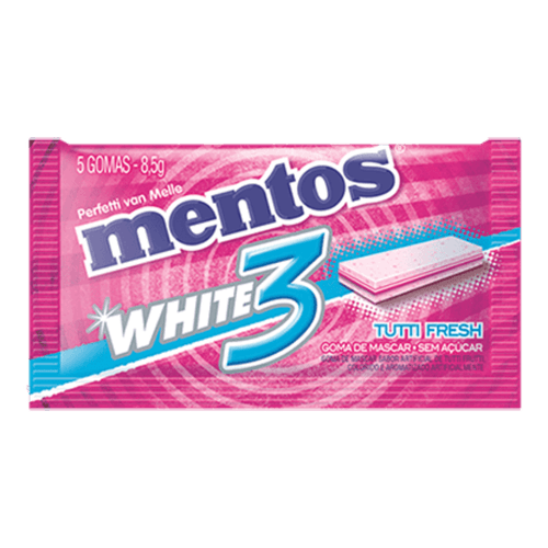 Goma De Mascar Mentos Pure Tutti Fresh White 8,5g
