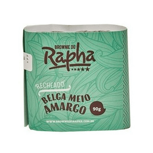 Brownie do Rapha Recheado Belga Meio Amargo 90g