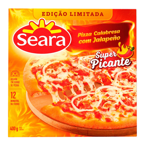 Pizza Cong Seara Calabresa C/jalapeno Super Picante 400g