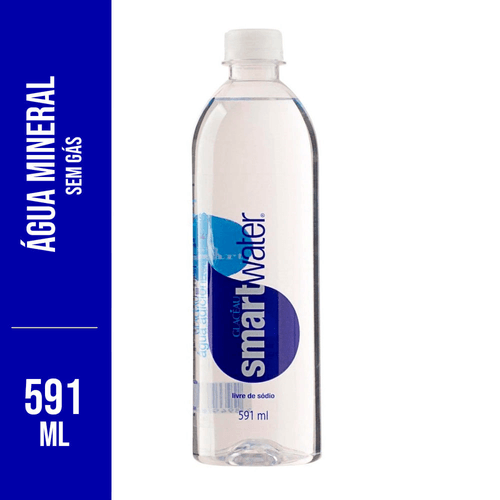 Água Sem Gás Zero Sódio Smart Water Garrafa 591ml