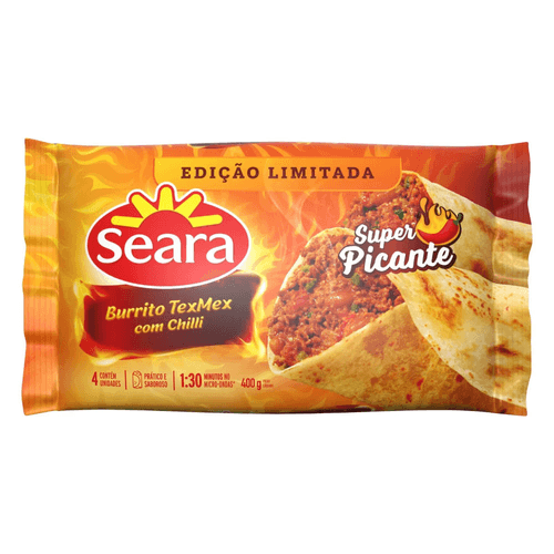 BURRITO TEXMEX SEARA 400G SUPER PICANTE