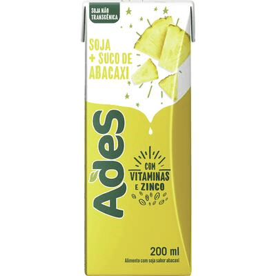 Bebida à Base de Soja com Suco de Abacaxi Ades Caixa 200ml