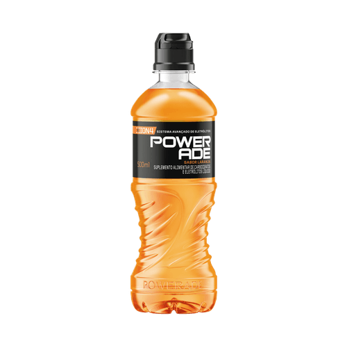 Suplemento Alimentar de Carboidratos e Eletrólitos Isotônico Laranja Powerade Garrafa 500ml