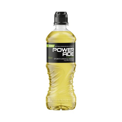 Suplemento Alimentar de Carboidratos e Eletrólitos Isotônico Limão Powerade Garrafa 500ml