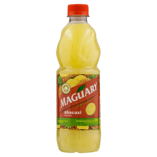 Suco Concentrado Líquido para Refresco de Fruta Abacaxi Original sem Adição de Açúcar Maguary Garrafa 500ml