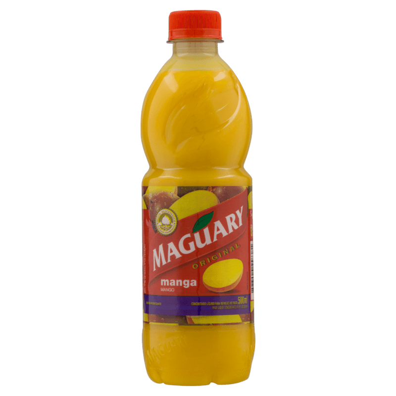 Suco-Concentrado-Liquido-para-Refresco-de-Fruta-Manga-Original-sem-Adicao-de-Acucar-Maguary-Garrafa-500ml