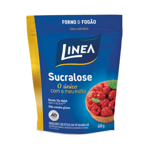 Adoçante Em Pó Sucralose Culinário Linea Forno &amp; Fogão Pouch 400g