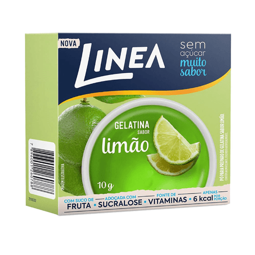 Gelatina Linea em Pó Zero Limão Caixa 10 g