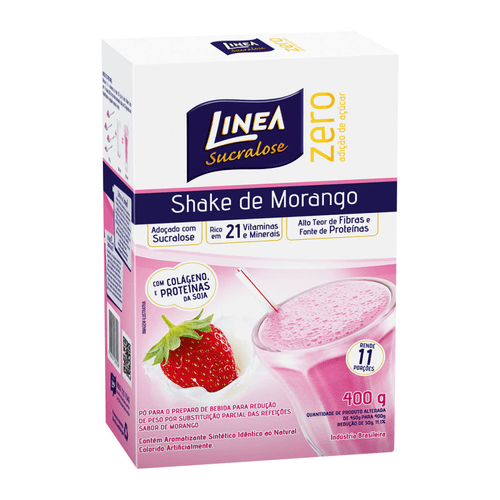 Shake Pó para Redução de Peso Morango Linea Caixa 330g