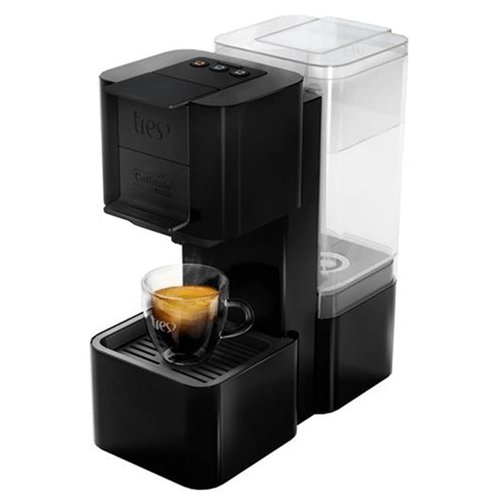 Máquina de Café Espresso Tres Corações Pop Preta 127V